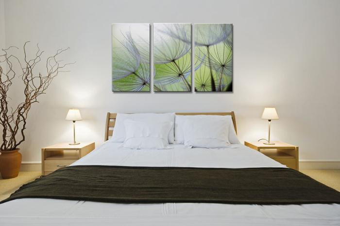 Leinwandbild Blumen 160cm XXL - 3er Set fertig gerahmt – Ansicht 3