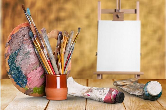 Weiße Leinwand 80x60 cm zum Bemalen und Gestalten – Ansicht 2