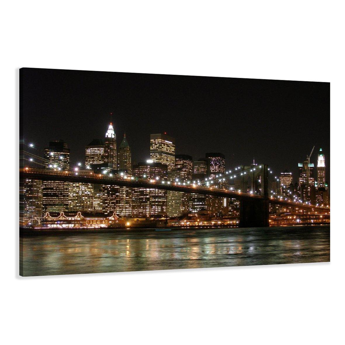 Leinwand Bilder fert gerahmt New York 80cm XXL 3 4008 – Leinwandbild 80x60 cm kaufen