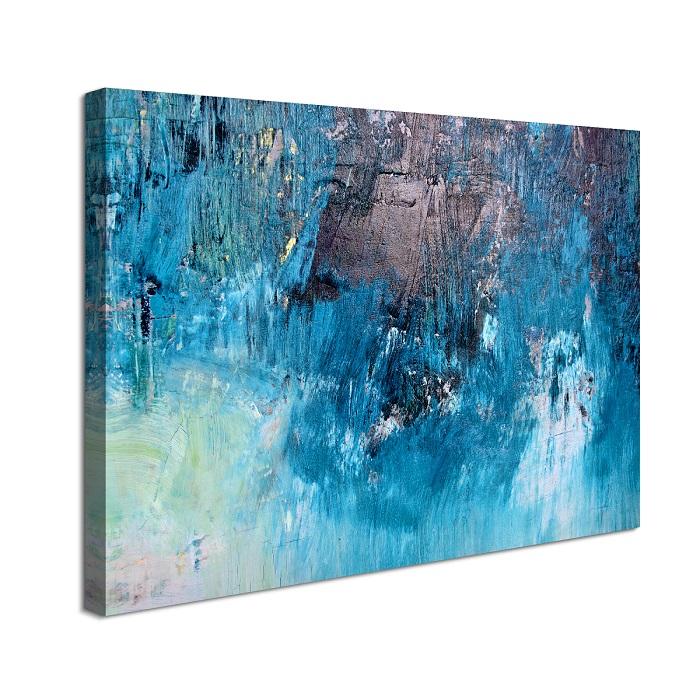 Leinwand Bild fert gerahmt abstrakt blau 80 x 60 cm Nr.4012 – Ansicht 4