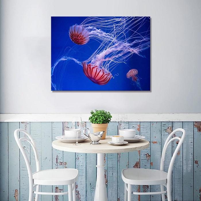 Leinwandbild Quallen – Faszinierende Unterwasserwelt für Ihr Zuhause – Ansicht 2