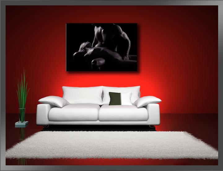 Leinwandbild Frau 80cm XXL - fertig gerahmt – Ansicht 2