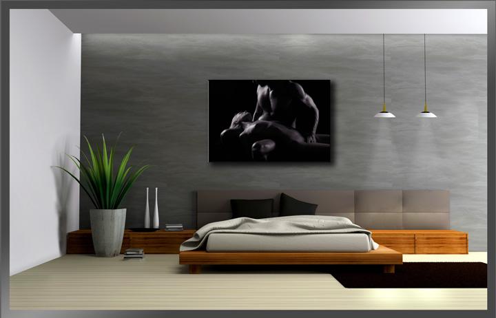 Leinwandbild Frau 80cm XXL - fertig gerahmt – Ansicht 3