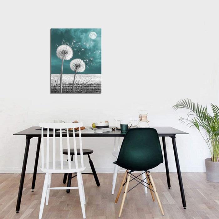 Leinwandbild Pusteblume - Moderne Wanddekoration 80x60 cm – Ansicht 2