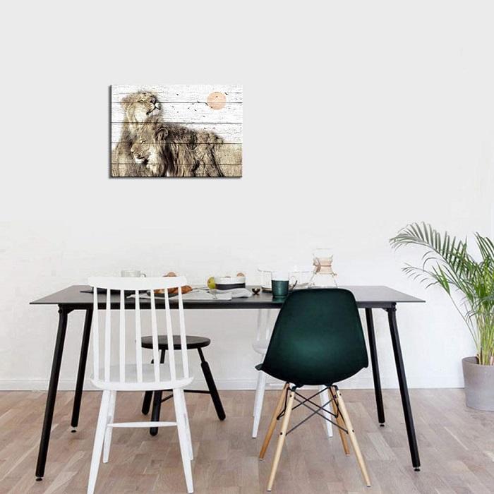 Leinwand Bild Löwenpaar  80 x 60 cm Nr.4027  !!!Auslaufmodell!! – Ansicht 2