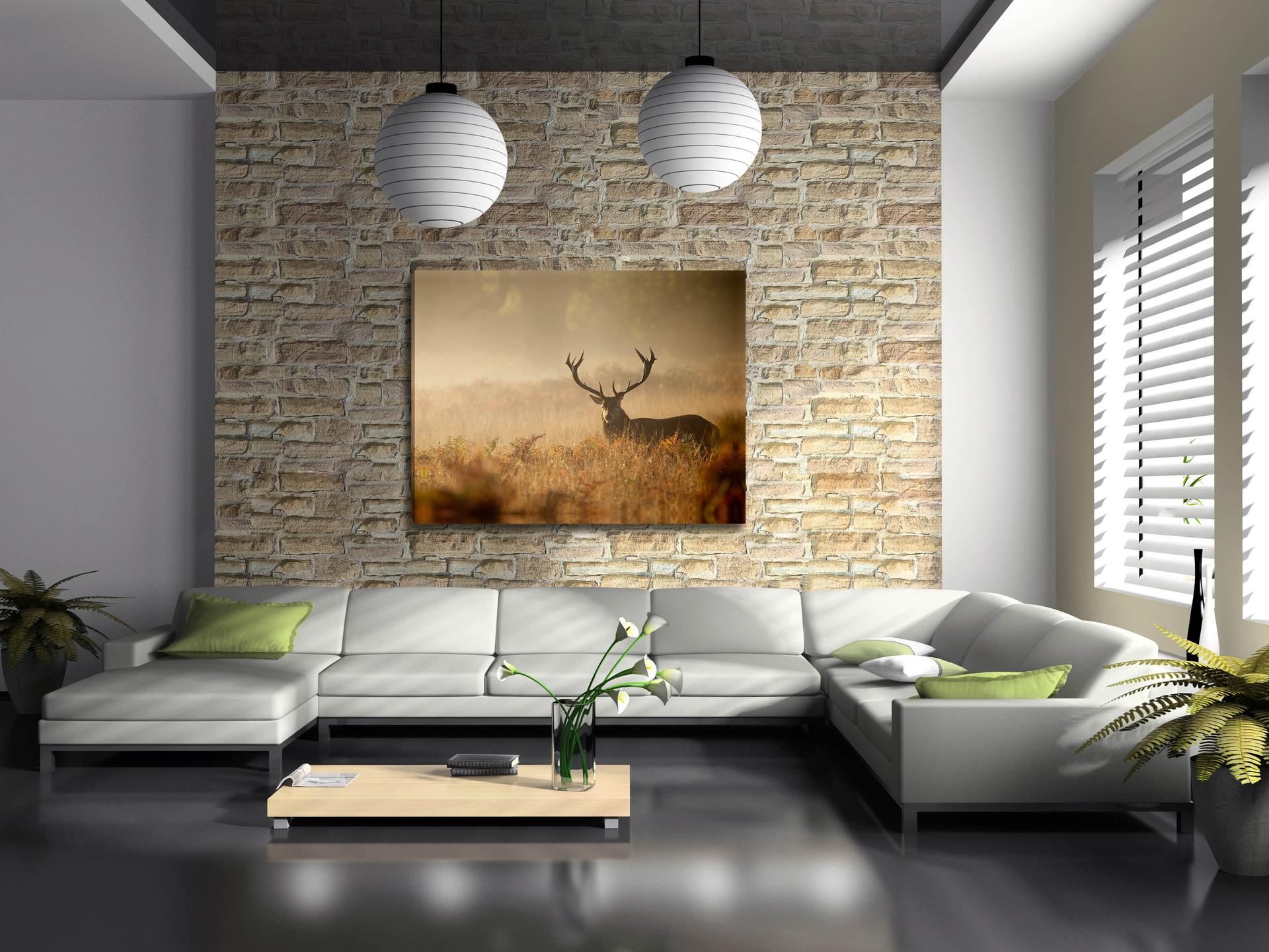 Leinwand Bild Hirsch  80 x 60 cm Nr.4030 – Ansicht 2