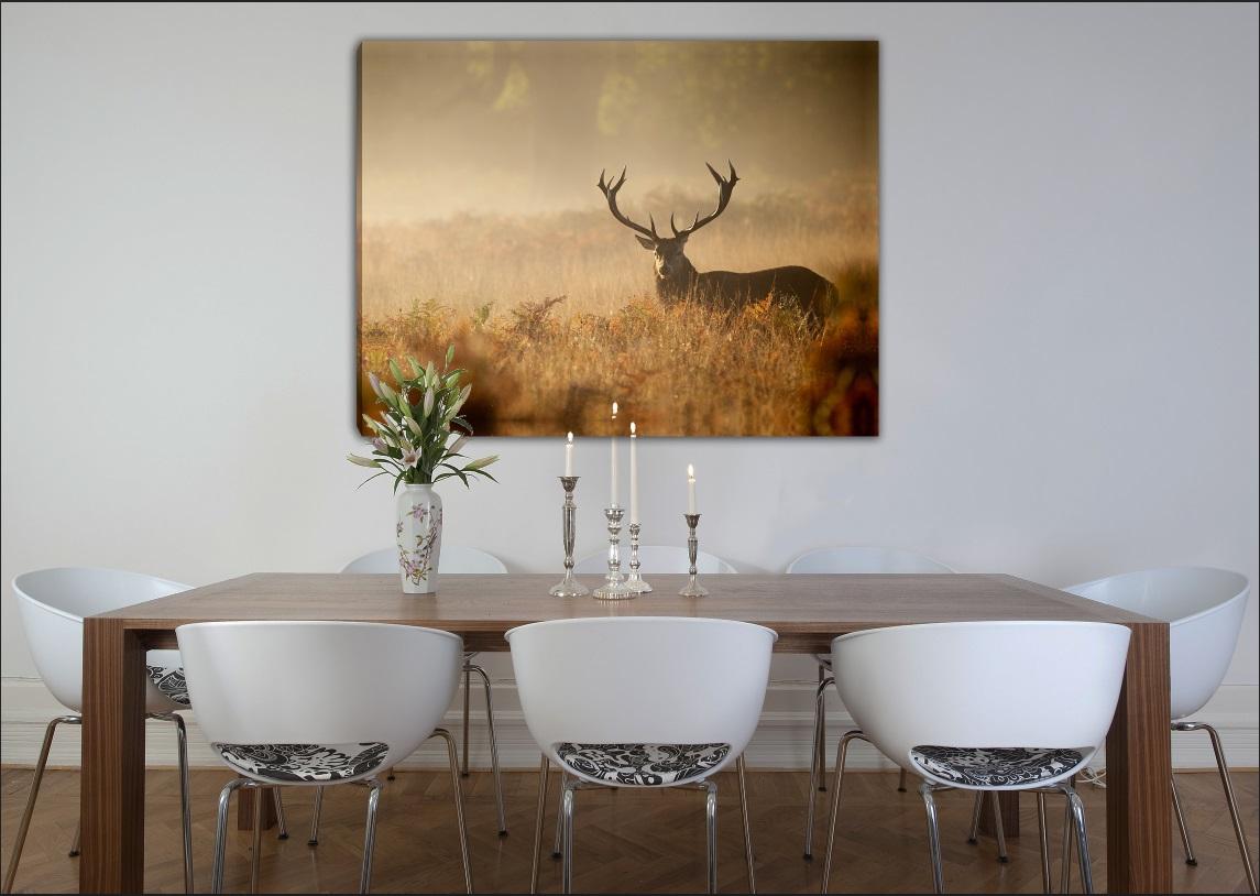 Leinwand Bild Hirsch  80 x 60 cm Nr.4030 – Ansicht 4