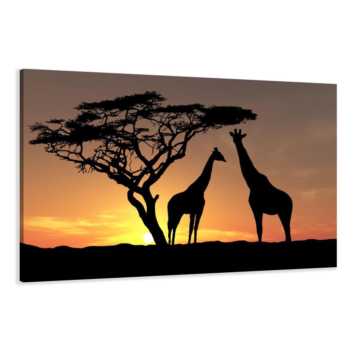 Leinwand Bilder fert gerahmt Afrika 80cm XXL 3 4034 – Leinwandbild 80x60 cm kaufen