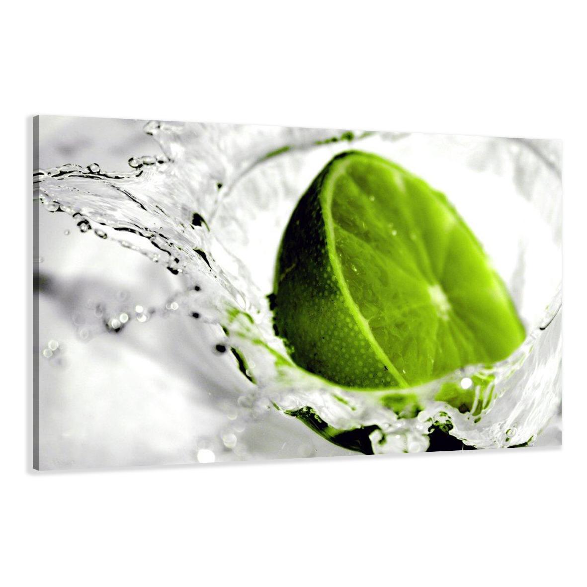Leinwand Bild fert gerahmt Lime grün 80cm XXL 3 4131 !!Auslaufmodell !! – Leinwandbild 80x60 cm kaufen