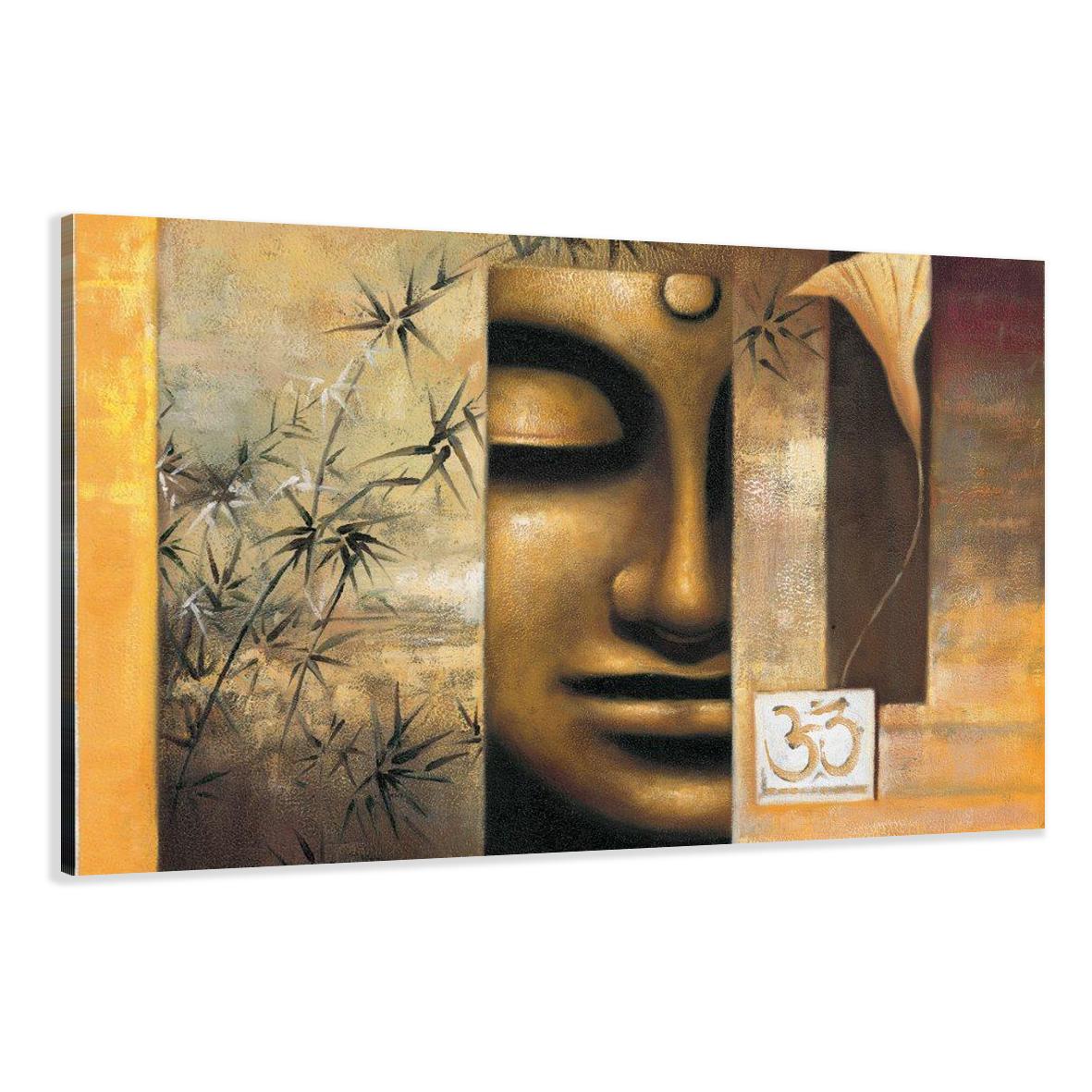 Leinwand Bild fert gerahmt Buddha 80cm XXL 3 4157 !!Auslaufmodell !! – Leinwandbild 80x60 cm kaufen