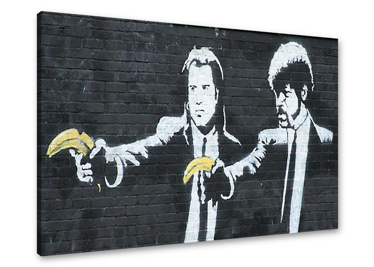 Leinwand Bild Banksy fert. gerahmt 80x60 cm  4171 !!Auslaufmodell!! – Leinwandbild 80x60 cm kaufen