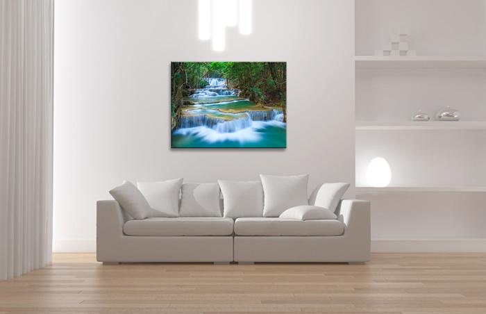 Leinwandbild Wasserfall - fertig gerahmt 40cm XXL – Ansicht 3