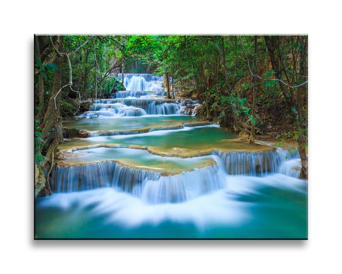 Leinwandbild Wasserfall - fertig gerahmt 40cm XXL – Ansicht 4