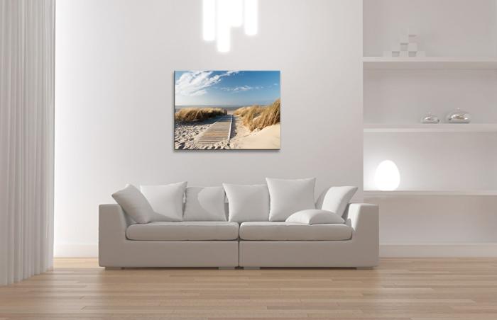 Leinwandbild Strand - 40cm gerahmtes Wandbild – Ansicht 3