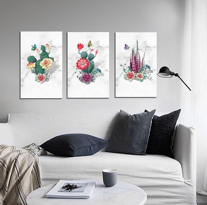 Kakteen Leinwandbild fertig gerahmt - 120 x 80 cm – Ansicht 2