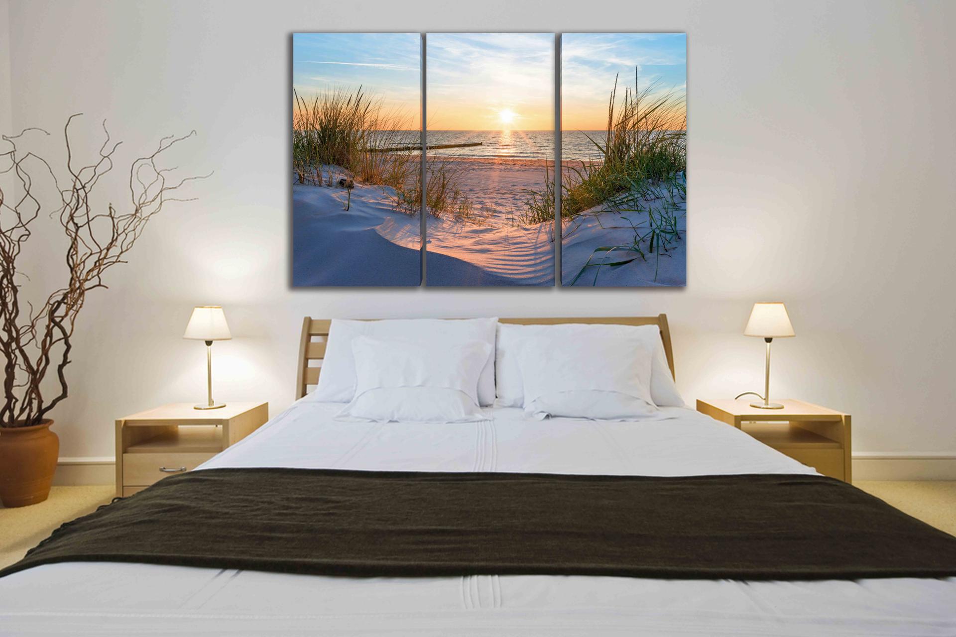 Leinwand Bild fert gerahmt Dünen Weg 120 x 80 cm 4422 – Ansicht 4