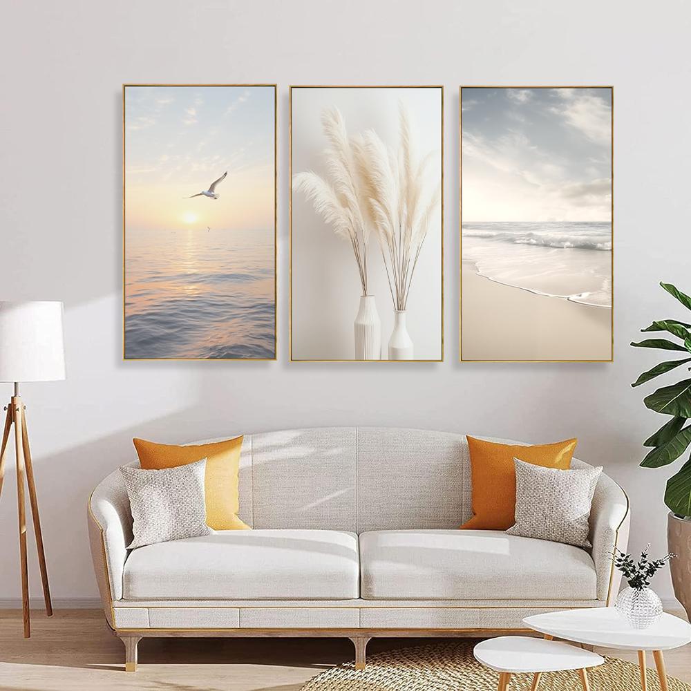 Leinwandbild Möwe - fertig gerahmt 120x80cm – Ansicht 2