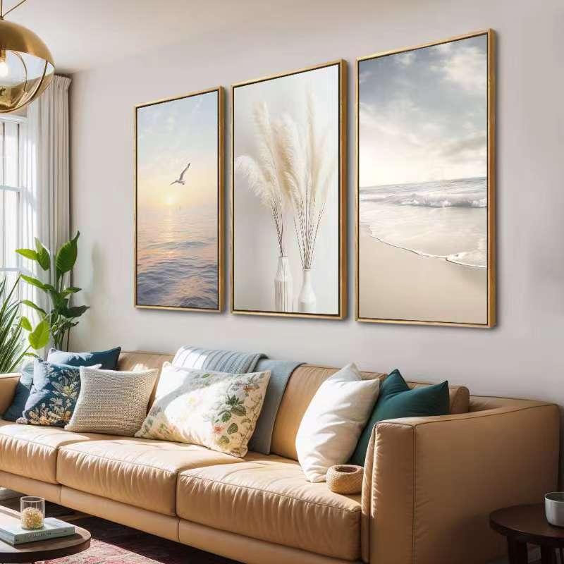 Leinwandbild Möwe - fertig gerahmt 120x80cm – Ansicht 3