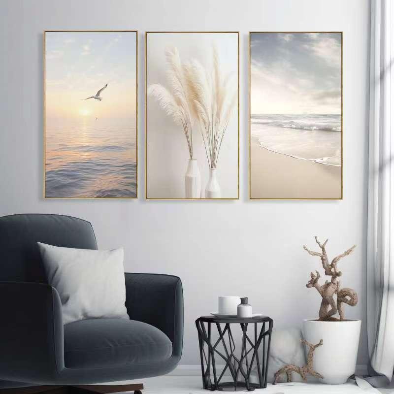 Leinwandbild Möwe - fertig gerahmt 120x80cm – Ansicht 4