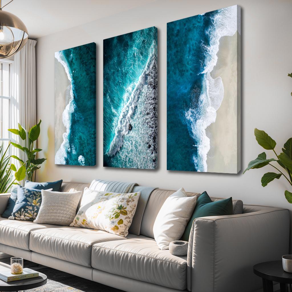 Ocean View Leinwandbild – 120 x 80 cm mit Rahmen – Ansicht 2