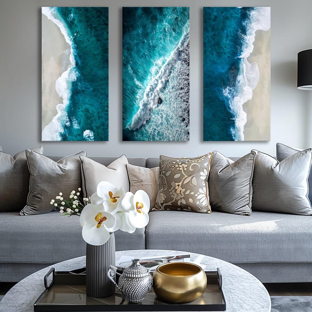 Ocean View Leinwandbild – 120 x 80 cm mit Rahmen – Ansicht 3