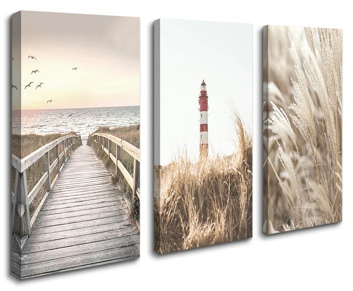 Leinwandbild Leuchtturm - fertig gerahmt 120x80 cm – Ansicht 4