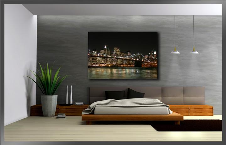 New York Leinwandbild Brooklyn Bridge 120x80cm kaufen – Ansicht 3