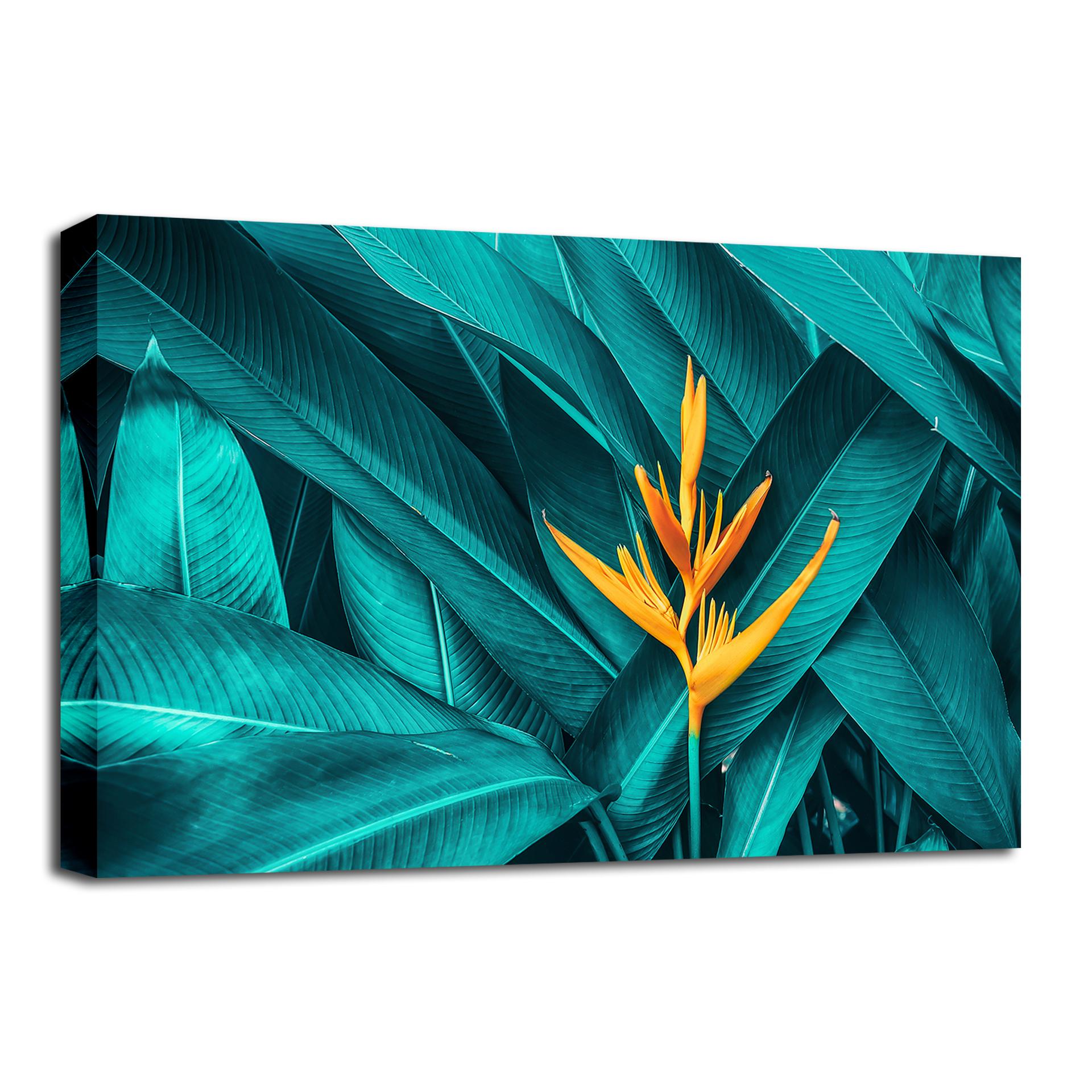 Leinwandbild Blume 120x80cm - fertig gerahmt für Ihr Wohnzimmer