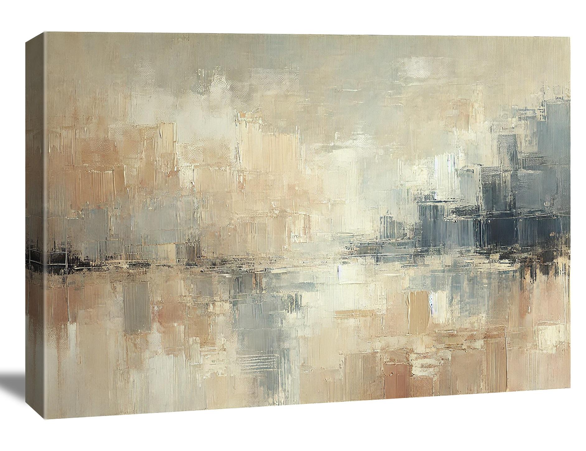 Modernes Leinwandbild abstrakt 120x80cm – fertig gerahmt