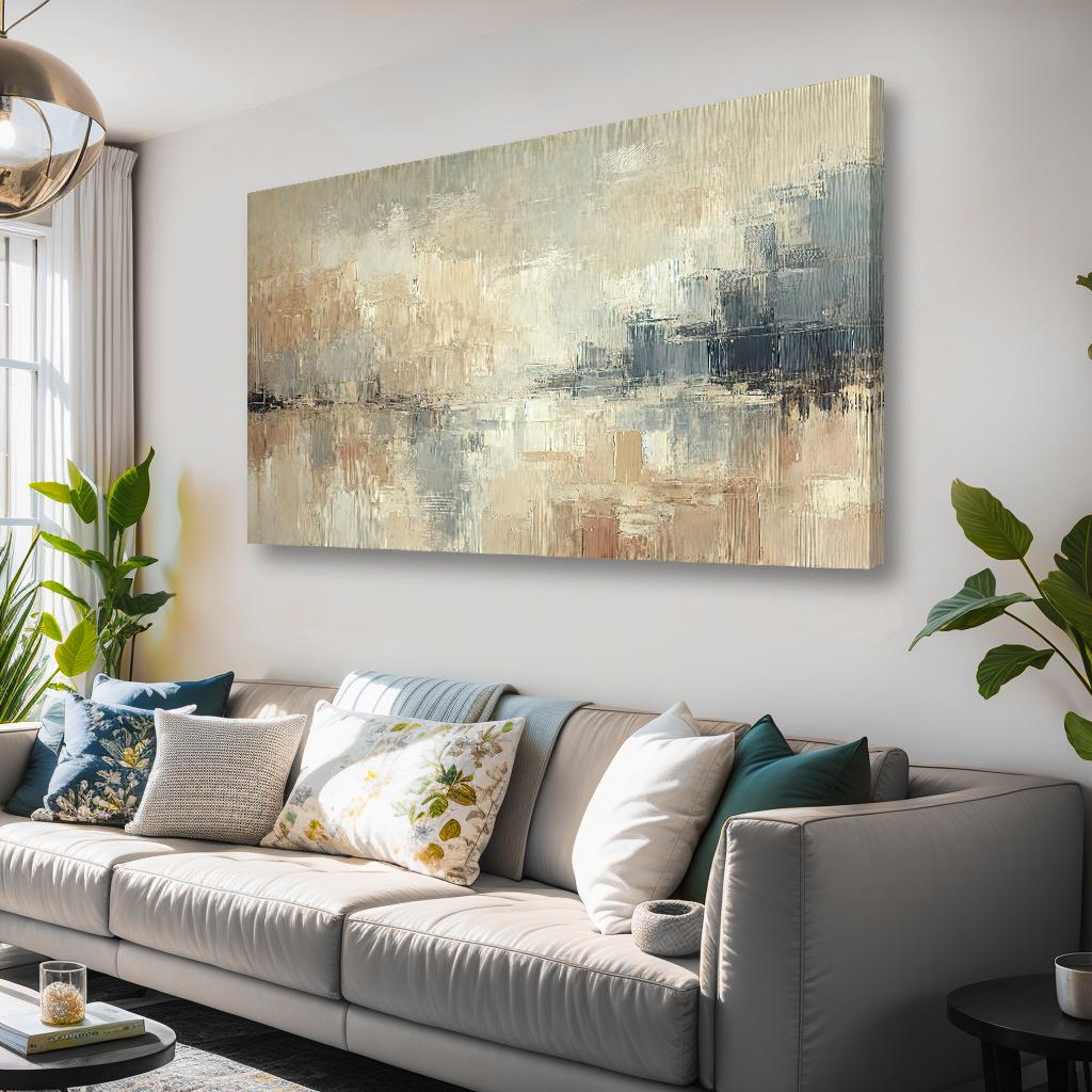 Modernes Leinwandbild abstrakt 120x80cm – fertig gerahmt – Ansicht 2