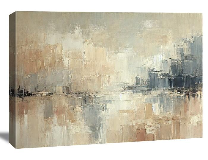 Modernes Leinwandbild abstrakt 120x80cm – fertig gerahmt – Ansicht 3