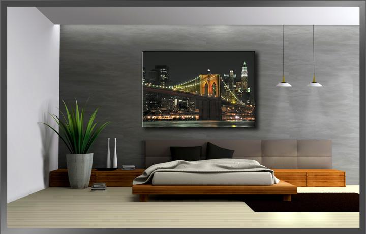 New York Brooklyn Bridge Leinwandbild 120x80cm – Ansicht 3