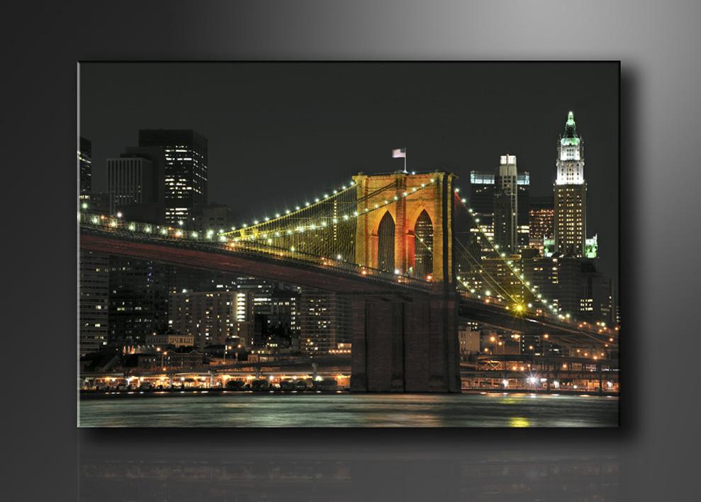 New York Brooklyn Bridge Leinwandbild 120x80cm – Ansicht 4
