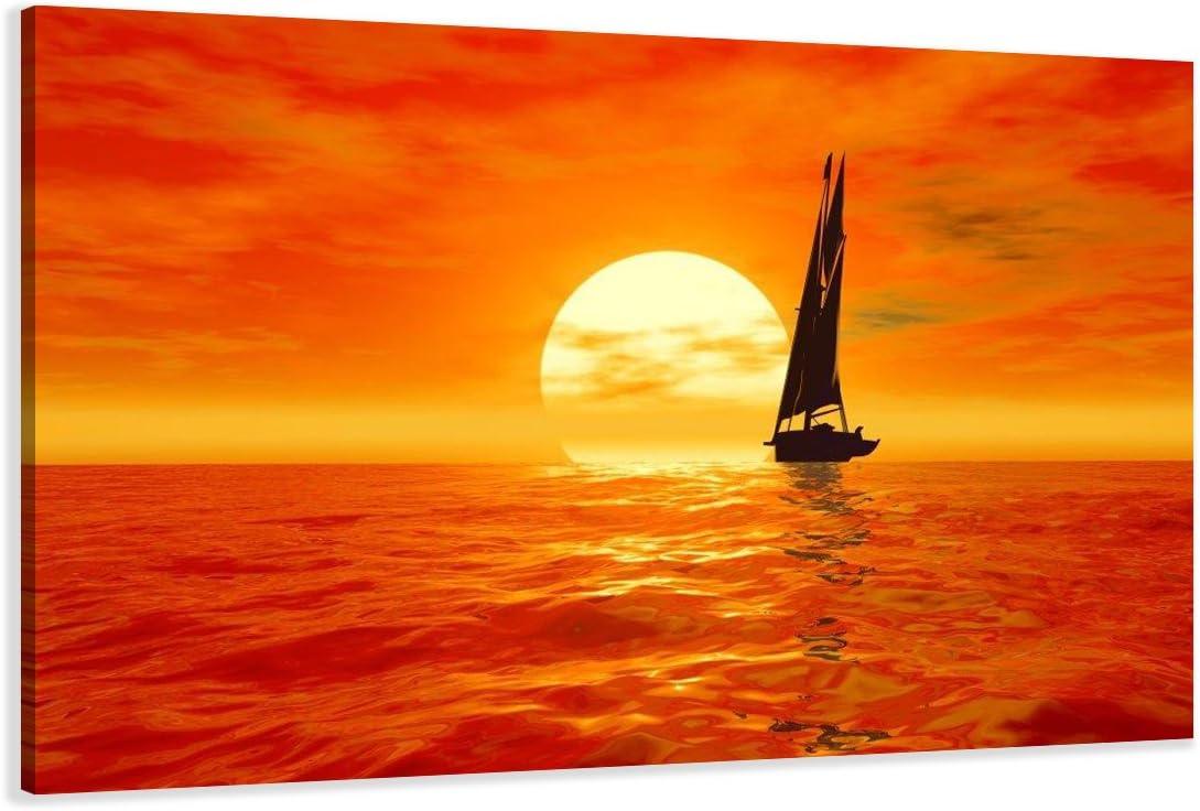 Segel Bilder fertig gerahmt Bild 120x80cm XXL 5059 AUSLAUFMODELL!! – Leinwandbild 120x80 cm kaufen