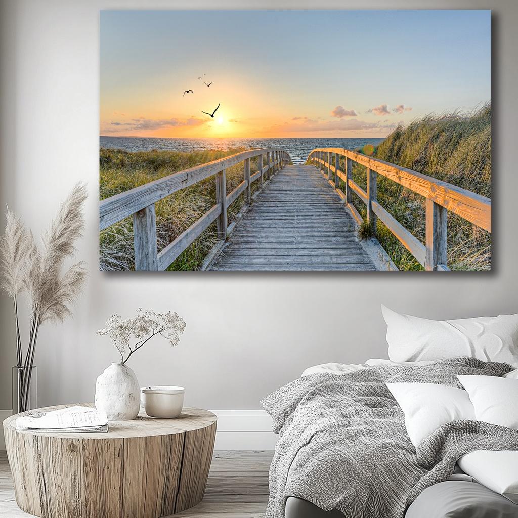 Leinwandbild Nordsee Ostsee – 120 x 80 cm mit Echtholzrahmen – Ansicht 8