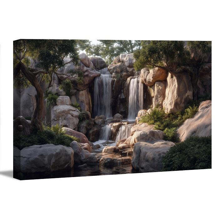 Bild fertig gerahmt Wasserfall 120 x 80 cm 5083 – Ansicht 9