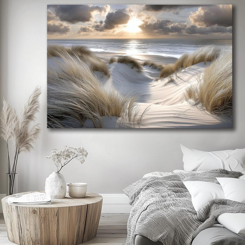 Bild fertig gerahmt Düne Sand Gräser 120 x 80 cm 5084 – Ansicht 7
