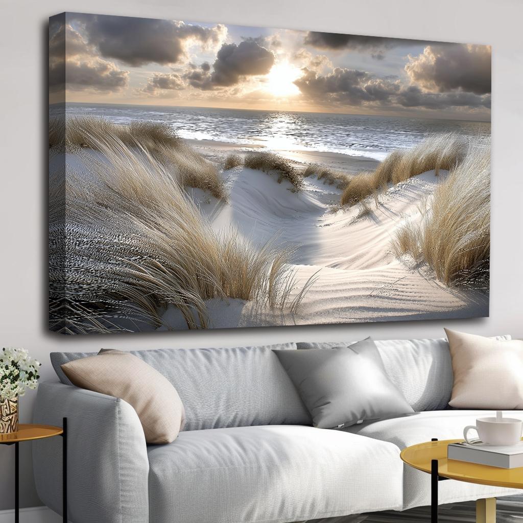 Bild fertig gerahmt Düne Sand Gräser 120 x 80 cm 5084 – Ansicht 8