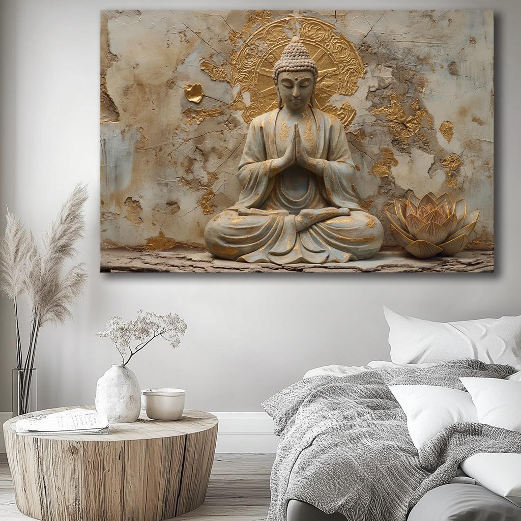Bild fertig gerahmt Buddha 120 x 80 cm 5086 – Ansicht 8