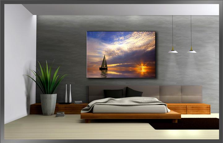 Segel Bilder fertig gerahmt Bild 120x80cm XXL 5097 – Ansicht 3