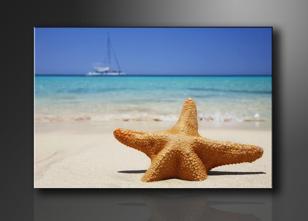 Strand Leinwandbild 120x80cm fertig gerahmt günstig kaufen – Ansicht 4
