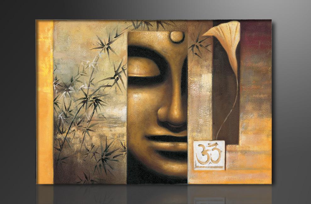 Buddha Leinwandbild 120x80 cm fertig gerahmt – Ansicht 4