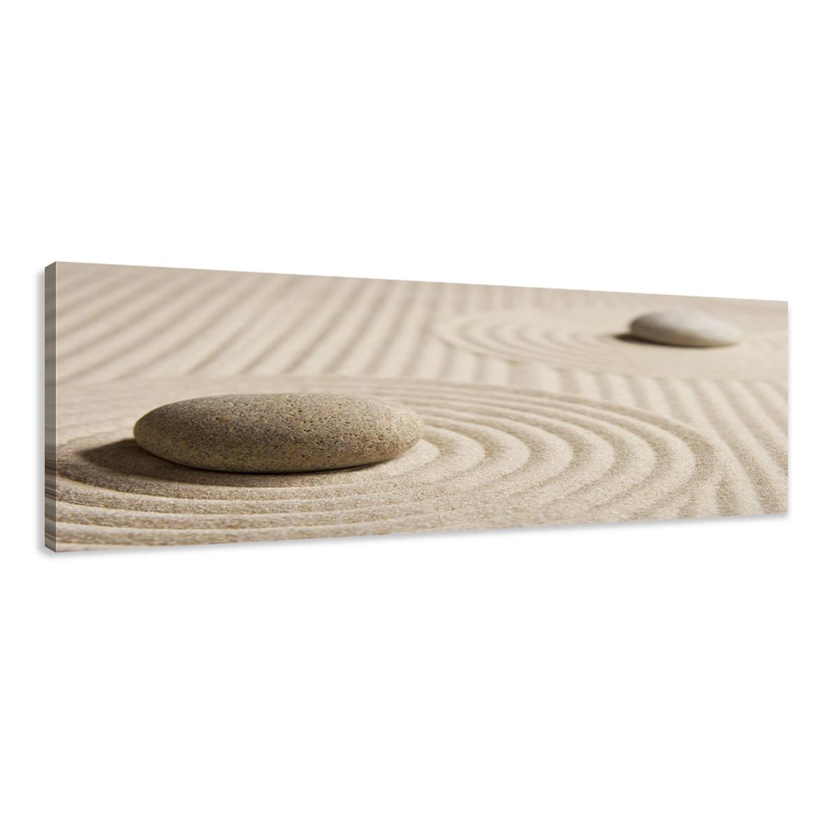 Leinwand Bild fert gerahmt Spa Sand 120cm XXL 1 5704 – Leinwandbild 120x40 cm kaufen