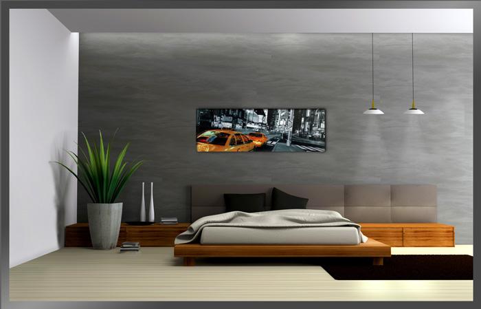 New York Leinwandbild 120x40cm - XXL Wandbild mit Rahmen – Ansicht 3