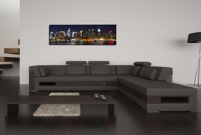 New York Leinwandbild 120x40cm - fertig gerahmt – Ansicht 2