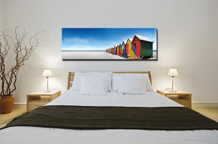 Leinwandbild Strand 120x40 cm - Fertig gerahmt kaufen – Ansicht 3