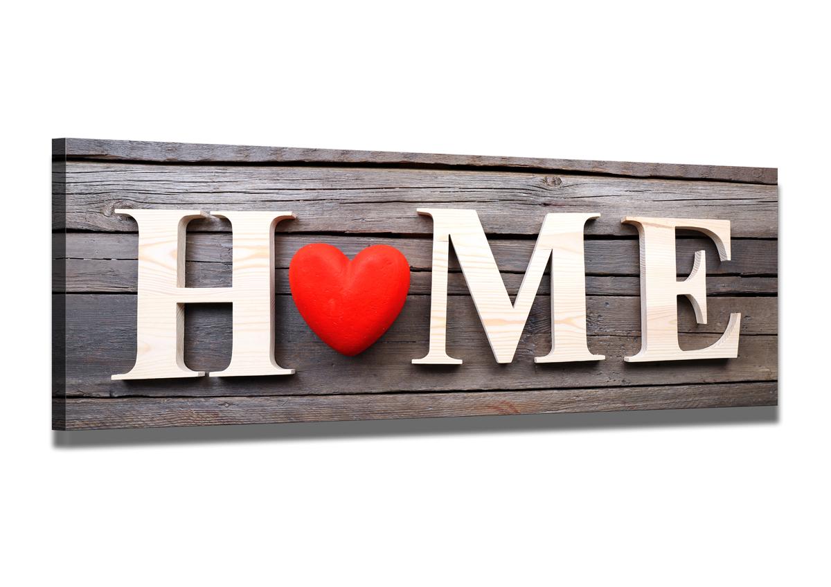 Home Leinwandbild 120x40cm - fertig gerahmt kaufen