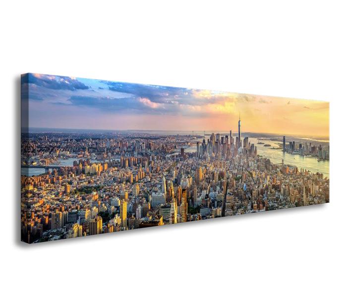 New York Leinwandbild 120x40 cm fertig gerahmt – Ansicht 4