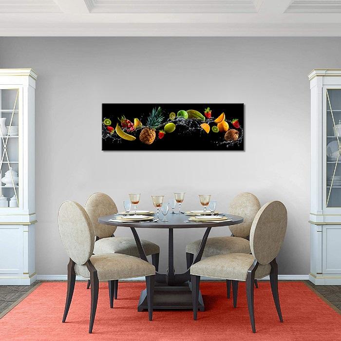 Leinwandbild Früchte Obst mit Rahmen 120x40 cm – Ansicht 2