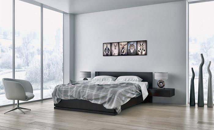 Leinwandbild Tiere - 120x40 cm fertig gerahmt – Ansicht 2